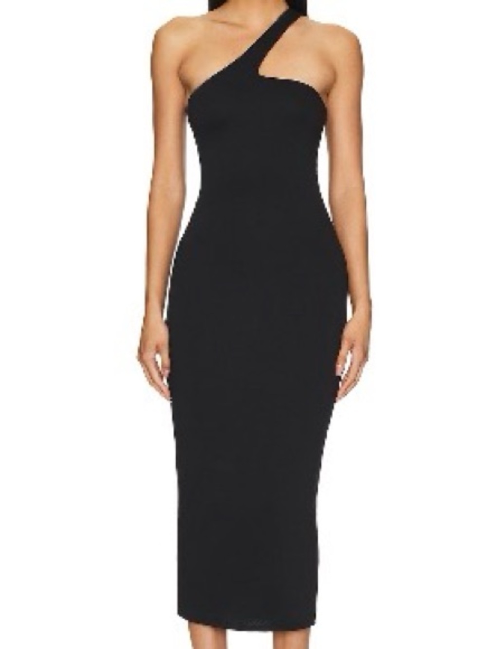 AFRM One-Shoulder Black Bodycon Dress
